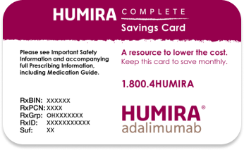 HUMIRA savings card