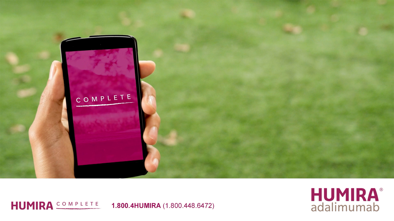 Play to learn about the HUMIRA Complete app